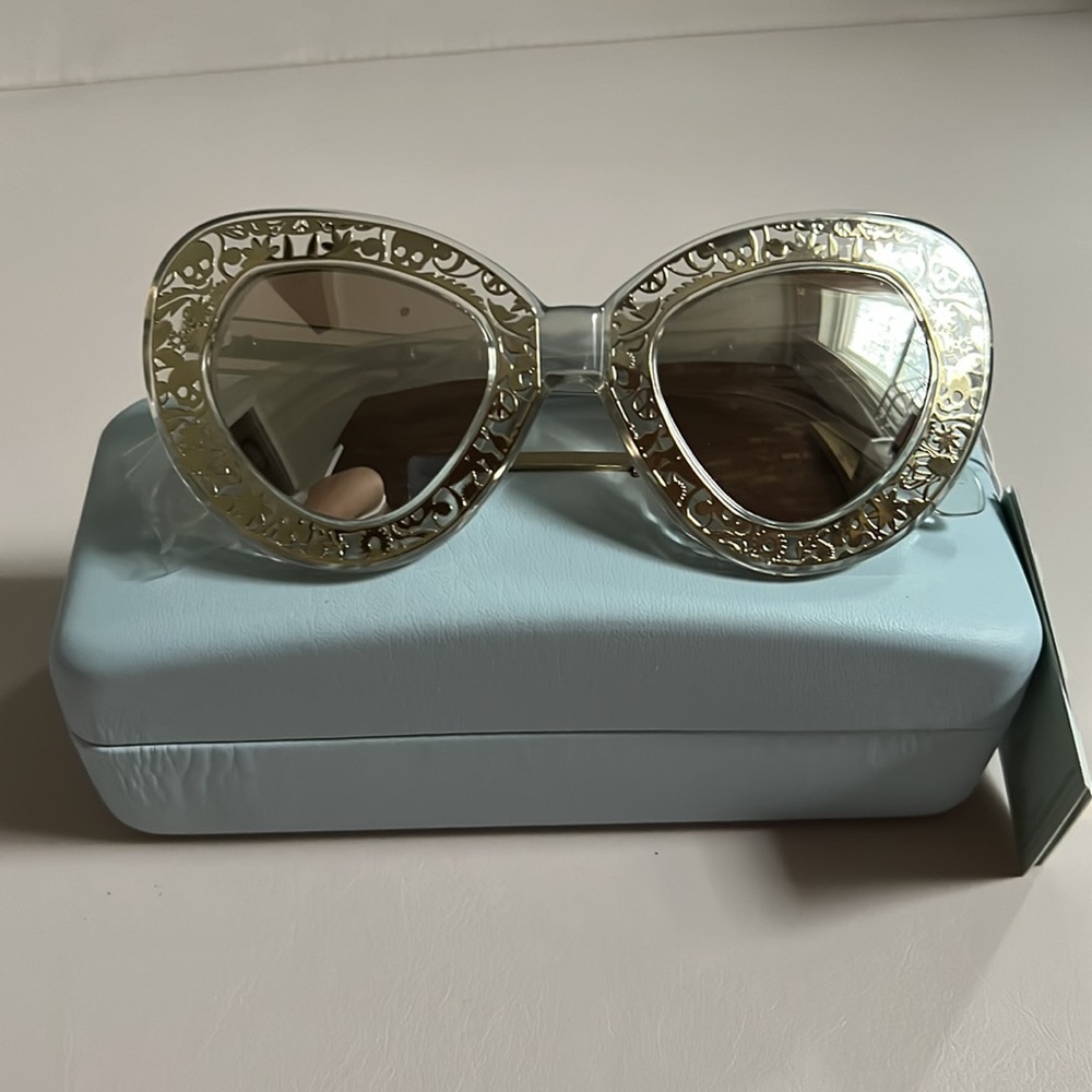 Karen Walker Intergalactic Sunglasses Clear Platinum